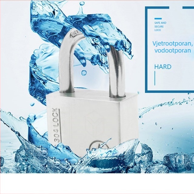 Katnica od 304 nehrđajućeg čelika, otporan na krađu i vodootporan, ravno otvaranje, model Sbe, moderan minimalistički dizajn