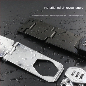 Zinkovasti ormarić zaključavanje Jin Aoding, instalacija bez bušenja, zaključavanje za ladicu/ormar s 90° kutem, model 2023.1.7, dostupna licencirana privatna marka