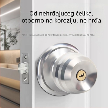 Ball lock brava za unutarnje vrata, multifunkcionalna, od željeza, model 5831, moderan stil