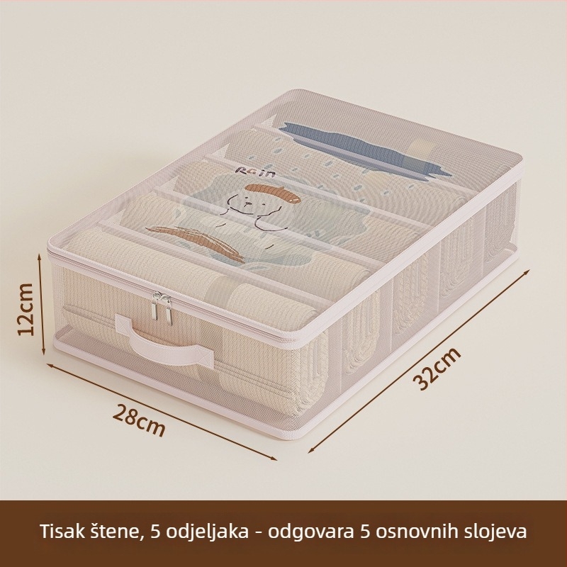 Torba za pohranu deke, kubične mrežaste konstrukcije, višenamjenski organizator za spavaću sobu, moderni minimalistički stil