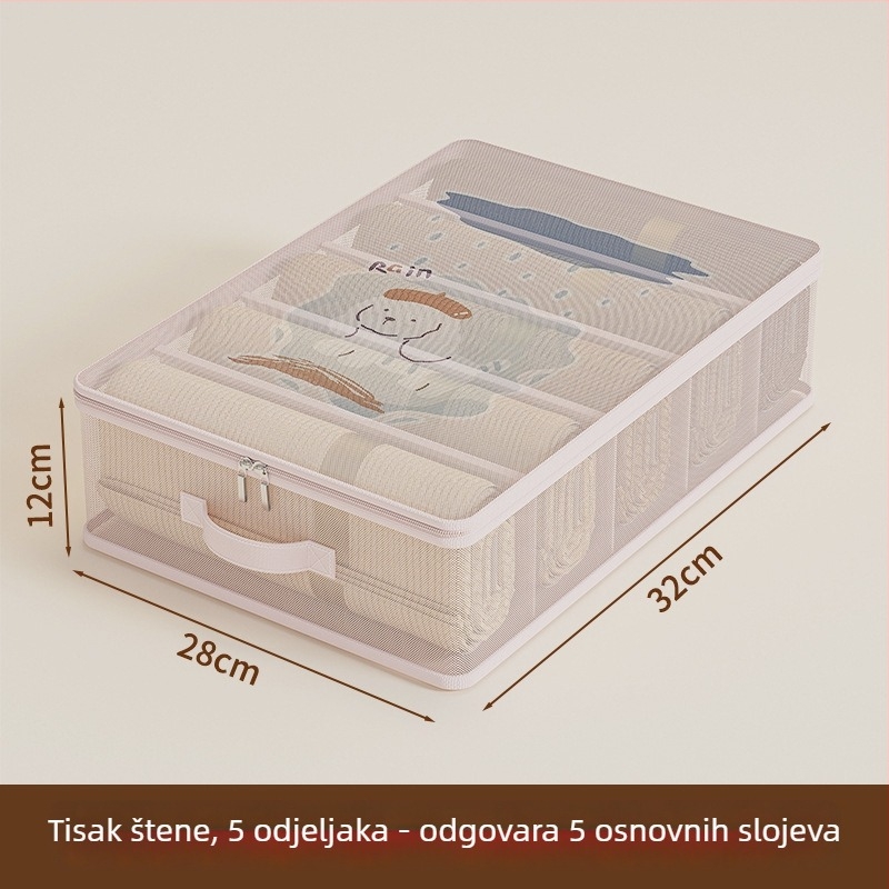 Torba za pohranu deke, kubične mrežaste konstrukcije, višenamjenski organizator za spavaću sobu, moderni minimalistički stil