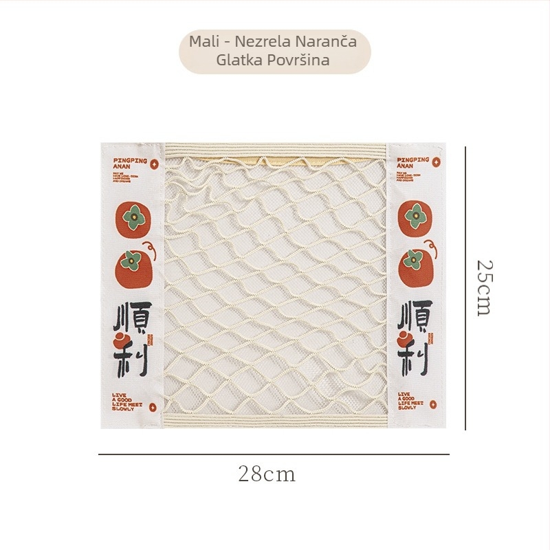 Kuhinjska mrežasta torba za skladištenje sa Velcro kopčom, poliester, model Y, višestruka namjena