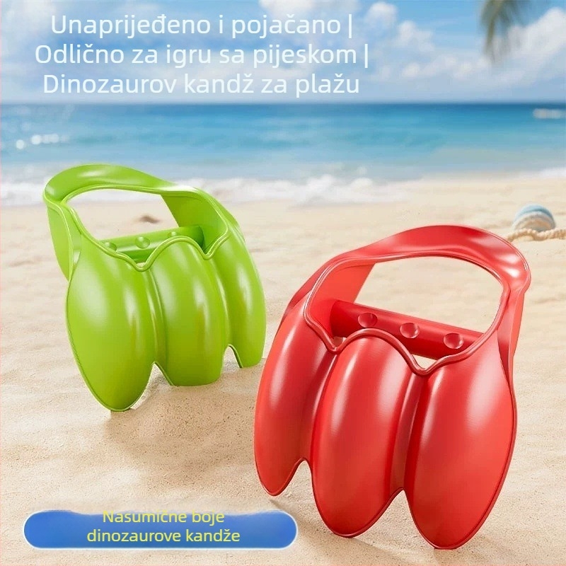 Dječji set za plažu s autićem i igrama u pijesku i snijegu; plastična konstrukcija, za djecu 4–6 godina, uključuje kantu i lopaticu