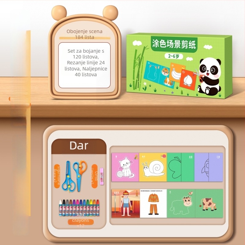 3D origami set za djecu – edukativna papirnata igračka za uzrast 4–6 godina