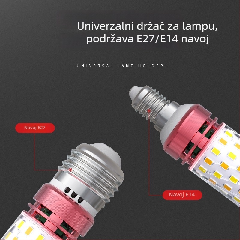 LED kukuruzna žarulja, navoj E27/E14, 220V, 1000 lm, 3000K, 360° snop svjetla