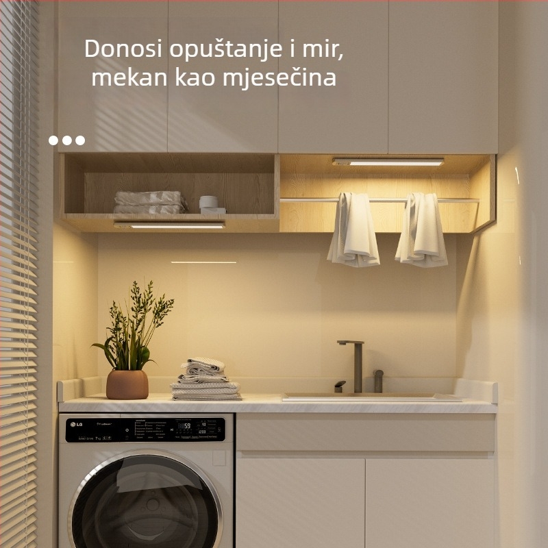 Senzorsko noćno svjetlo s ugrađenom baterijom, glatko podešavanje jačine LED trake