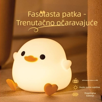 Noćna lampica u obliku životinje za bebe, silikon prehrambene kvalitete, USB napajanje, dodirno aktiviranje