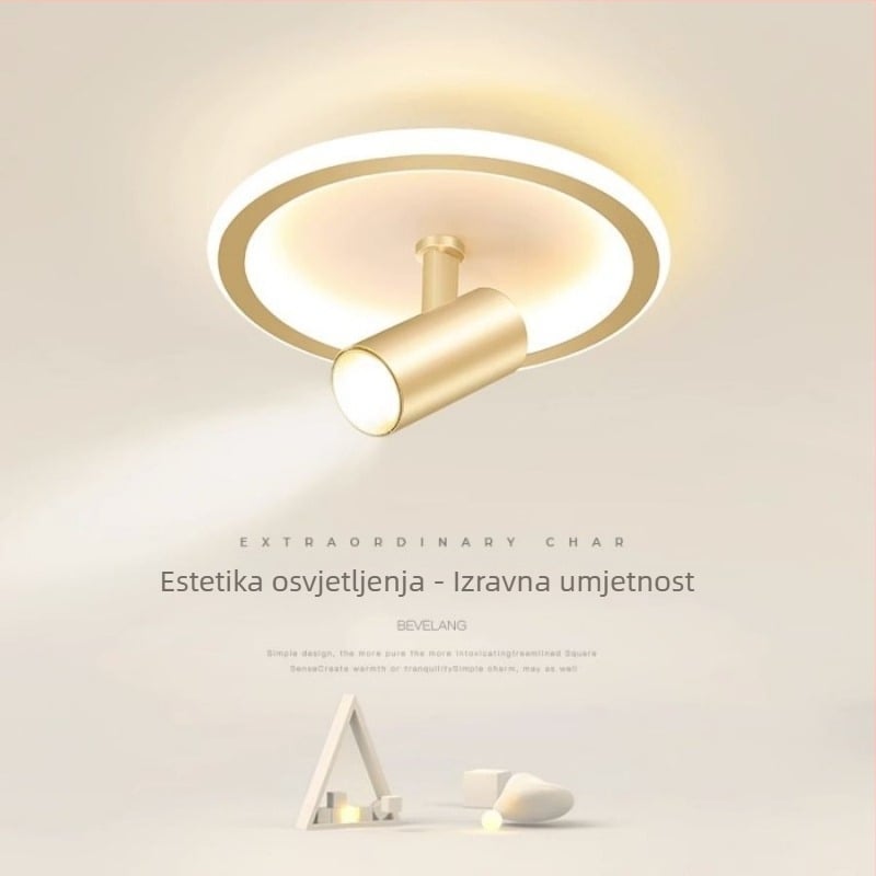 Stropno svjetlo, moderno minimalističko LED, površinsko postavljeno rotirajuće spot svjetlo, tijelo od željeza, PVC sjenilo, 220V, 3C certifikat