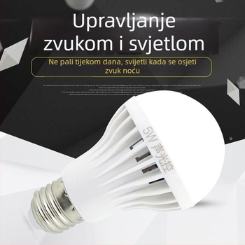 LED plafonjera s radarskim senzorom pokreta i upravljanjem zvukom i svjetlošću, 120 V, Ali smart, FCC-B, pogodna za balkon i hodnik