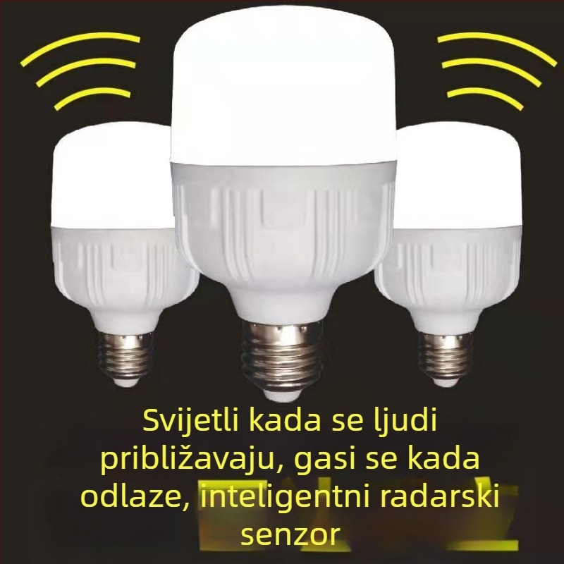 LED plafonjera s radarskim senzorom pokreta i upravljanjem zvukom i svjetlošću, 120 V, Ali smart, FCC-B, pogodna za balkon i hodnik