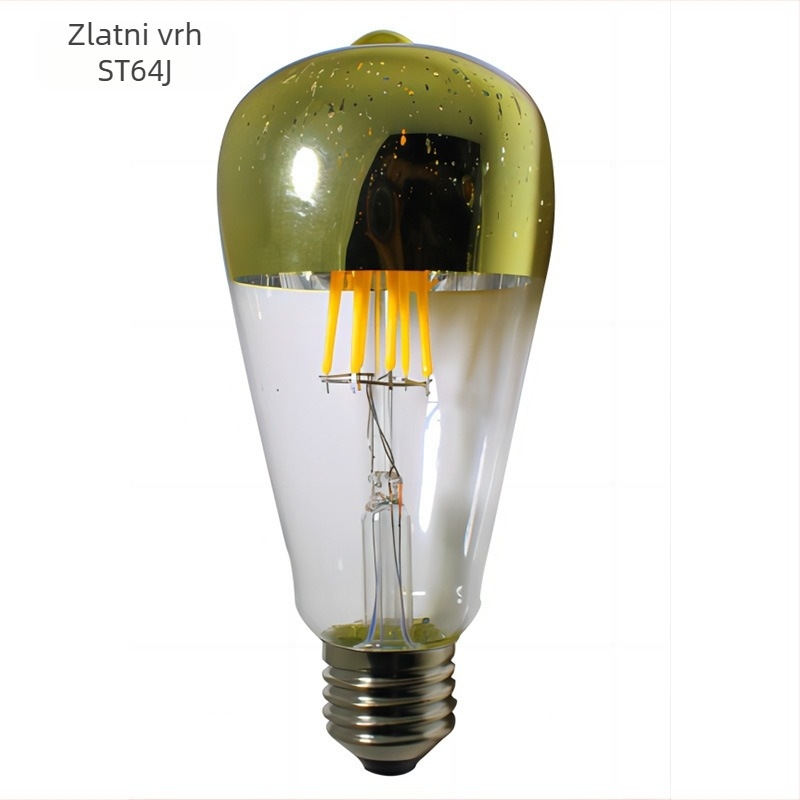 Edison LED filament žarulja E27 ST64, 220V, 480 lm, 360° snop, regulabilna