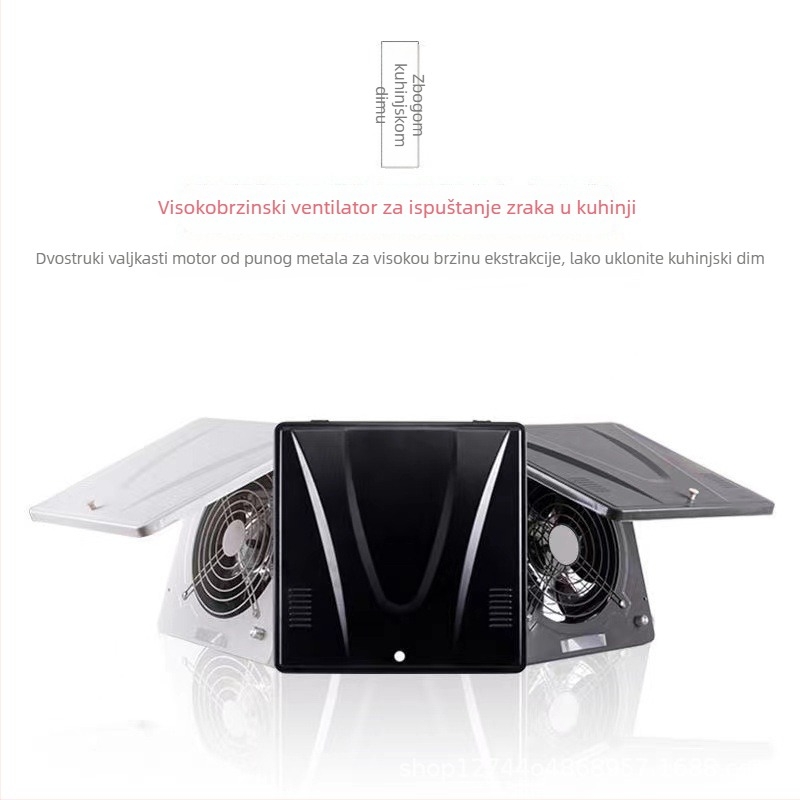 Prozorni ispušni ventilator Fd-250, 220V, 70W, 50Hz, viseća ugradnja