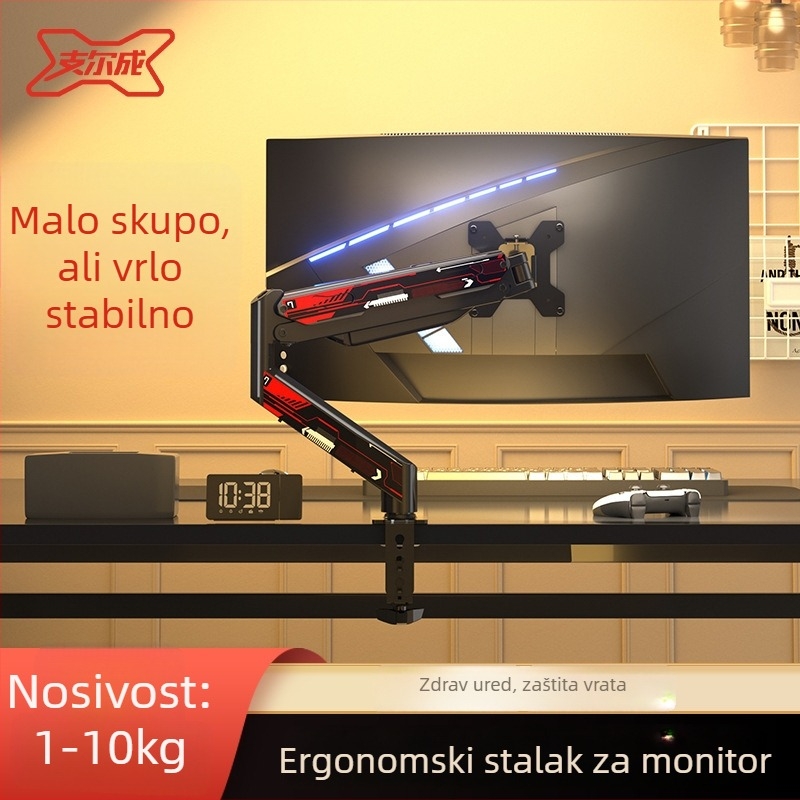 Md8 Nadograđeni nosač monitora – hladno valjana čeli, kompatibilan s 17–32 inča, 3 kg, rotirajući cantilever stolni stalak