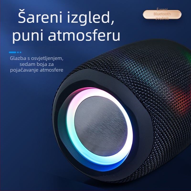 Prijenosni Bluetooth zvučnik s dva drajvera, Bluetooth 5.3, IPX5 vodootporan, 5W izlaz, ugrađena baterija 1000–1200 mAh, frekvencijski raspon 100 Hz–20 kHz