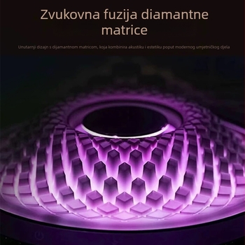 Bluetooth zvučnik za stolno računalo s RGB osvjetljenjem, 20W, Bluetooth 5.0, 60Hz-15kHz, ugrađena baterija