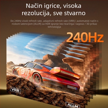 HDMI kabel, verzija 2.1, podrška 8K, duljina 10 m, bakreni vodiči, pozlaćeni kontakti