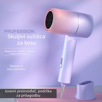 Čekićevog oblika sklopivo sušilo za kosu s negativnim ionima, 600W DC četkasti motor, 220V, 3 brzine protoka zraka