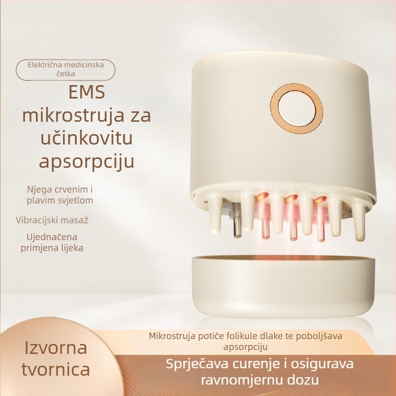 Aplikator za masažu vlasišta s kugličnom glavom za esencijalno ulje, model SY01, 180 g, antipruritičan i umirujući učinak na vlasište, pogodan za sve sezone