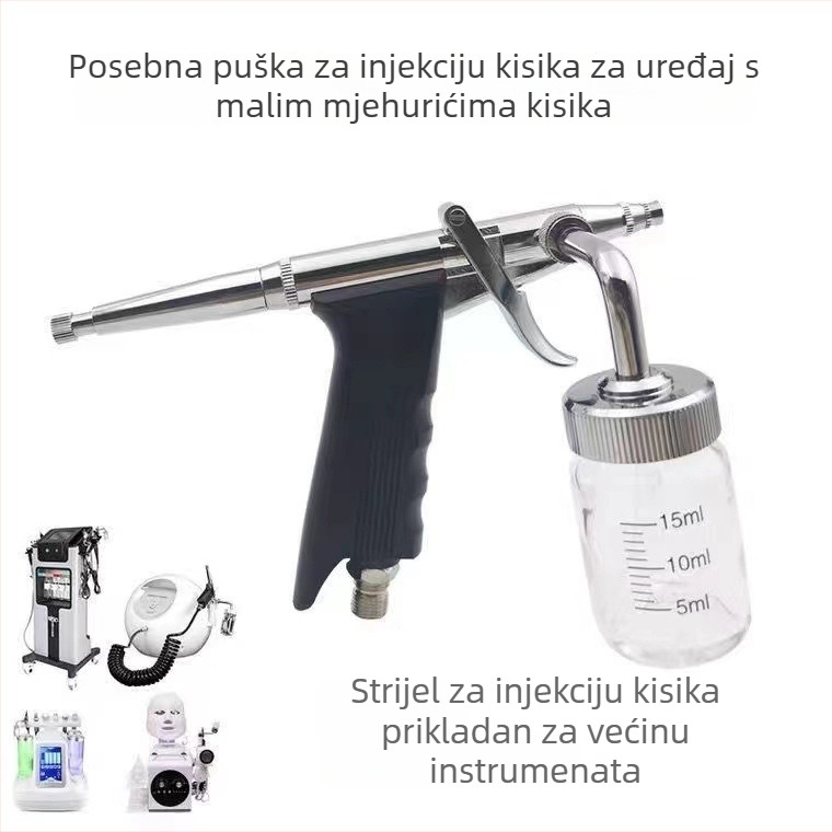 Quan Wanli Uređaj za hidrataciju ljepote – Injekcija kisika i sprej, Prijenosno, IPX8 Vodootporno, Bez baterije