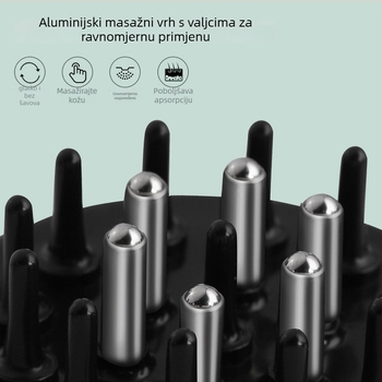 Aplikator za vlasište s tekućinom za njegu kose, četka s kuglicama za usmjeravanje tekućine, model Liquid Diverter; težina 35-40 g; pogodan za sve sezone; opća namjena