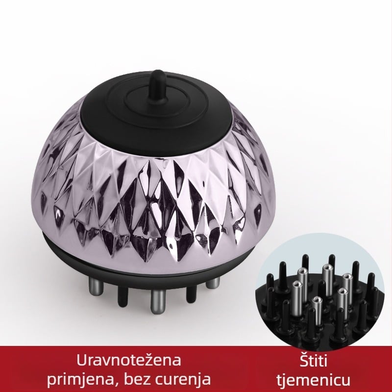 Aplikator za vlasište s tekućinom za njegu kose, četka s kuglicama za usmjeravanje tekućine, model Liquid Diverter; težina 35-40 g; pogodan za sve sezone; opća namjena