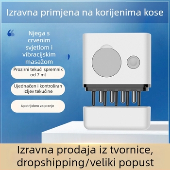 Električni češalj za masažu vlasišta BK-SY01, napajan baterijom tipa gumb, protiv svrbeža i smirivanje vlasišta