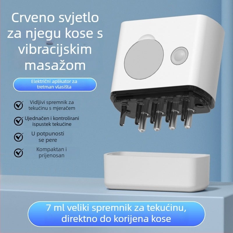 Električni češalj za masažu vlasišta BK-SY01, napajan baterijom tipa gumb, protiv svrbeža i smirivanje vlasišta