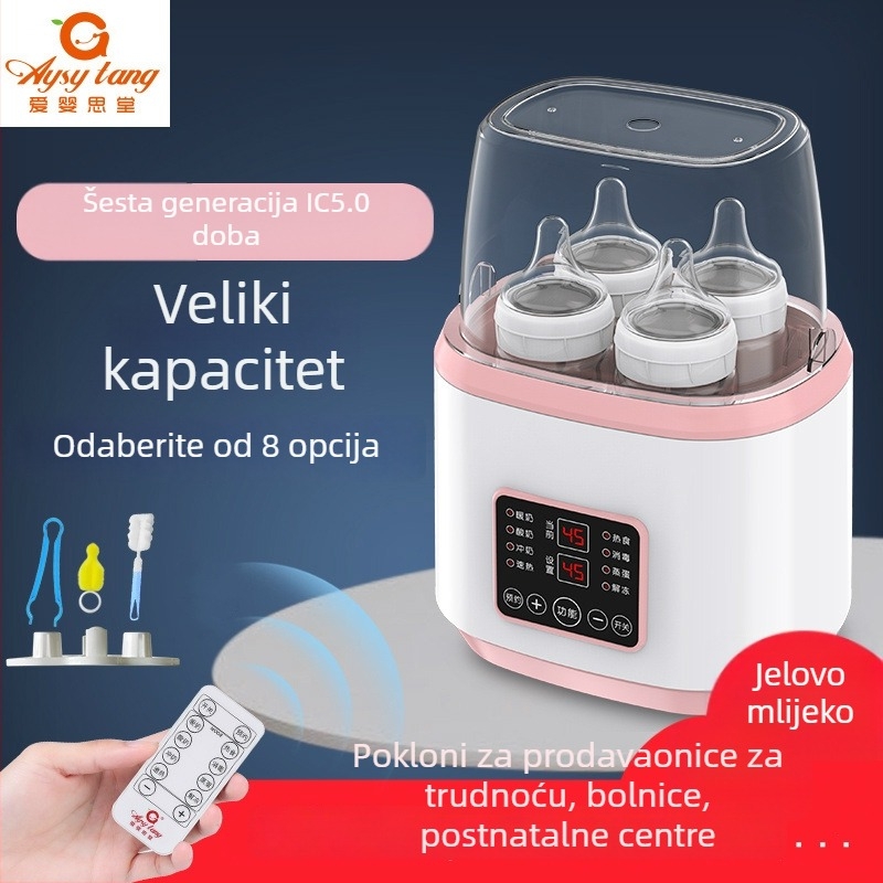 Dvostruki grijač mlijeka i sterilizator bočice AY-N18, 170W, 220V AC, PP