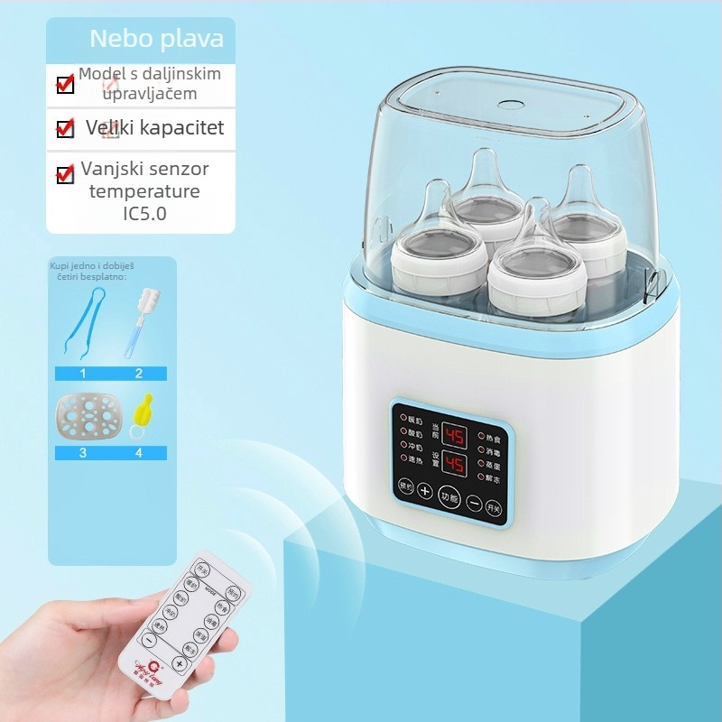 Dvostruki grijač mlijeka i sterilizator bočice AY-N18, 170W, 220V AC, PP