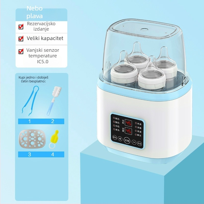 Dvostruki grijač mlijeka i sterilizator bočice AY-N18, 170W, 220V AC, PP