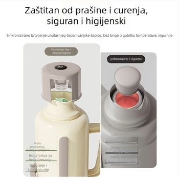 Termos boca s staklenom unutrašnjošću, velik kapacitet, izolacija 12–24 h, premium Xinmeiya PP+staklo