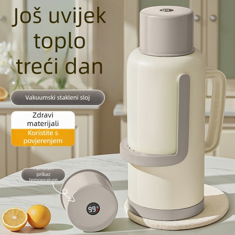 Termos boca s staklenom unutrašnjošću, velik kapacitet, izolacija 12–24 h, premium Xinmeiya PP+staklo