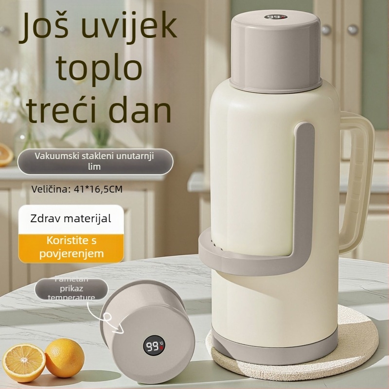 Termos boca s staklenom unutrašnjošću, velik kapacitet, izolacija 12–24 h, premium Xinmeiya PP+staklo