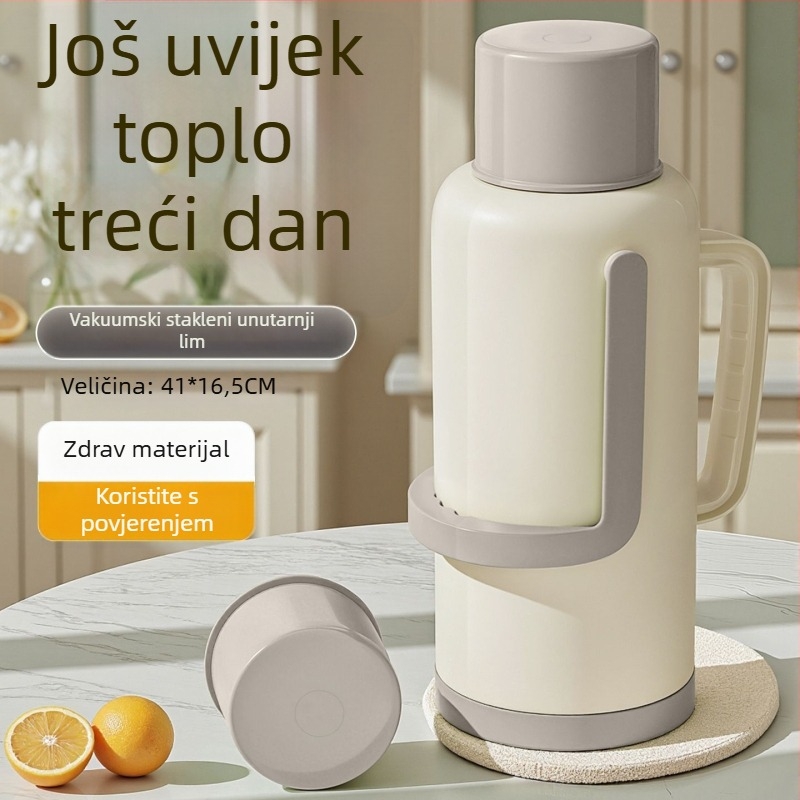 Termos boca s staklenom unutrašnjošću, velik kapacitet, izolacija 12–24 h, premium Xinmeiya PP+staklo