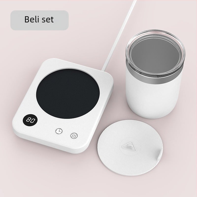 Grijaća podloga za šalice s 4 razine temperature do 80°C, dodirni upravljanje, AC napajanje, automatsko isključivanje