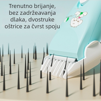 Dječji električni šišač kose, tih rad, 50W, punjenje, keramička oštrica