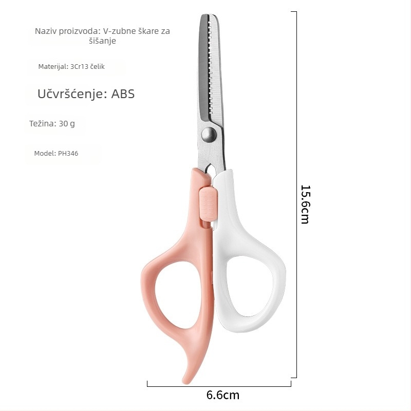 Set škara za kosu za bebe: ravne škarice, škarice za zgušnjavanje s 20 zubiju i češalj; zgušnjavanje 15-25