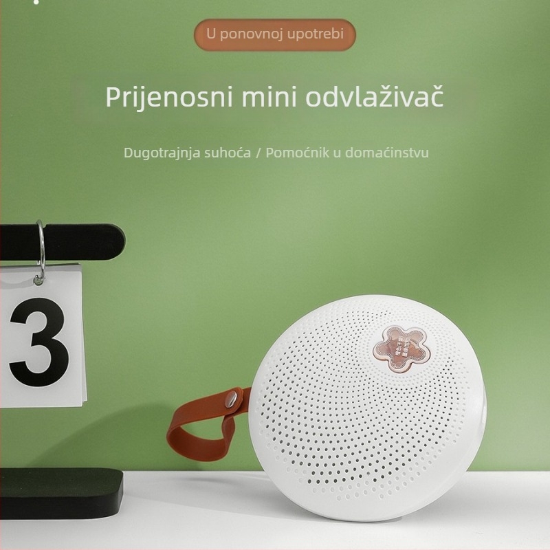 Kompaktni kućni odvlaživač, model K-5, 20W, 220V, spremnik 1 L, kapacitet odvlaživanja do 1 L/h, pogodna za spavaću sobu i garderobu