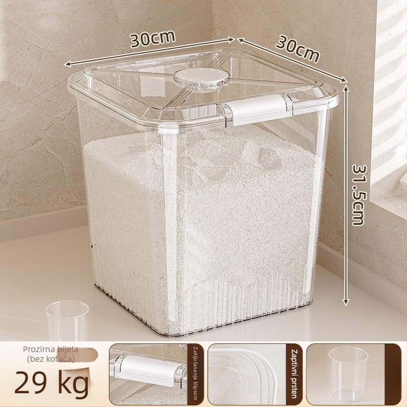 Spremnik za rižu, otporan na vlagu i štetnike (PP plast, kapacitet 10L+, Mabalo/maibaolong)