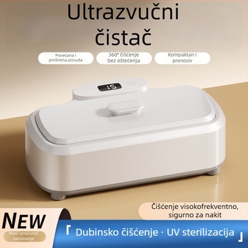 Ultrazvučni stroj za čišćenje naočala, ortodontskih aparata i nakita – 12V, 15W, 301–500 ml, ABS baza, mehanički način rada