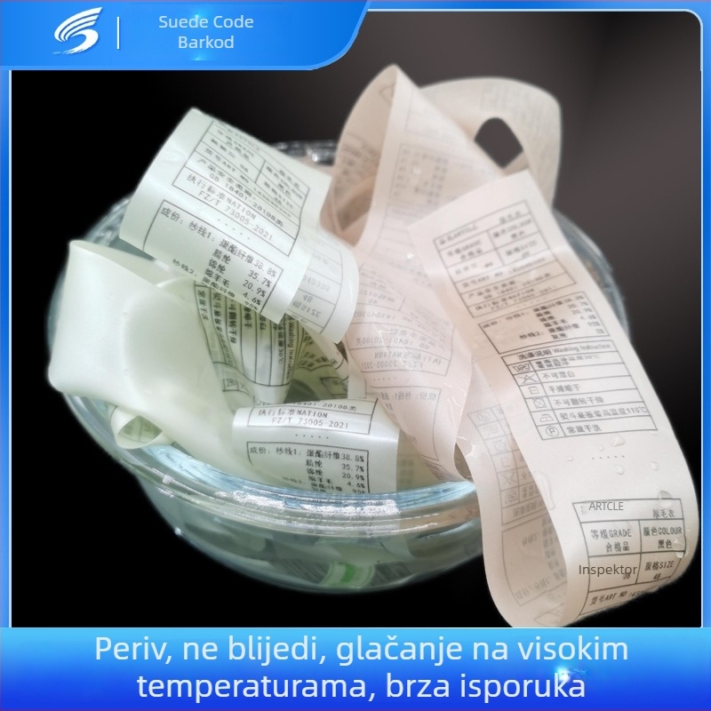 Etiketa za pranje od satinaste vrpce za odjeću, Heng Zhixin; pogodno za odjeću i tekstile