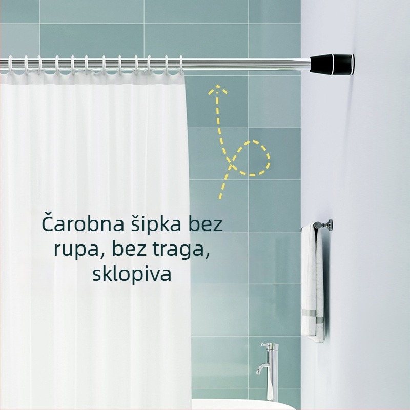 Epai teleskopska šipka za odjeću od nehrđajućeg čelika — za sušenje na balkonu, moderni minimalizam, lansirano 2020.