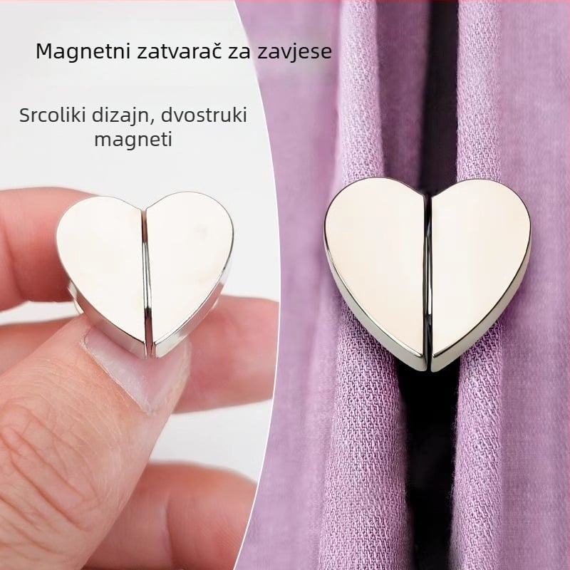 Friendly magnetska kopča za zavjese od legure, moderni minimalistički stil, prilagodljiva