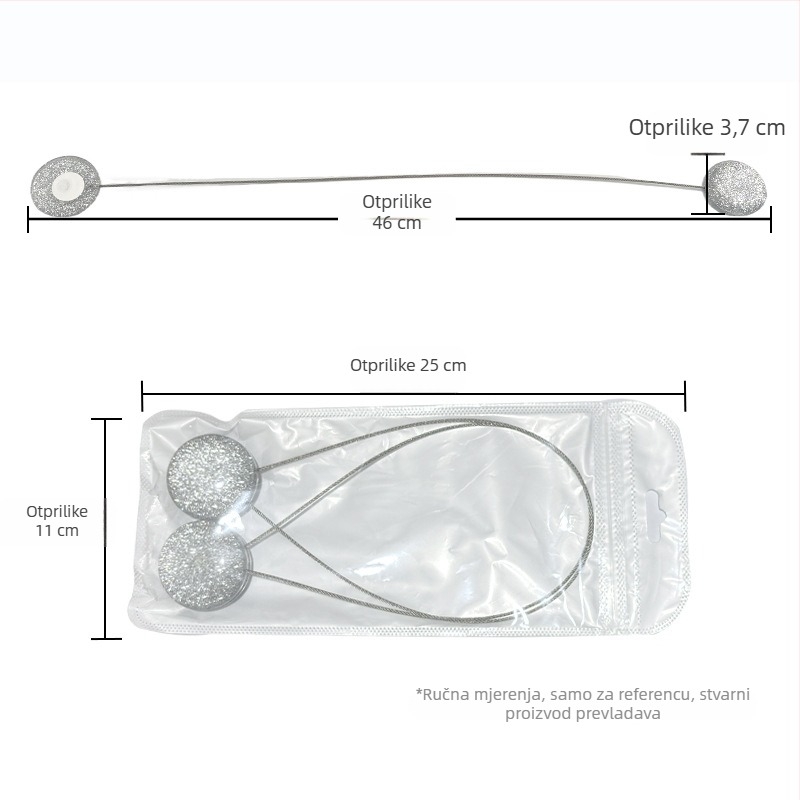 Lucky kopča za zavjese - akrilni materijal, prilagodljivo, mogućnost privatne marke, jednostavan i moderan dizajn
