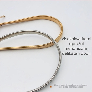 Metalni pojas za zavjese sa opružnim mehanizmom - skandinavski stil, jednostavan dizajn, prilagodljiv