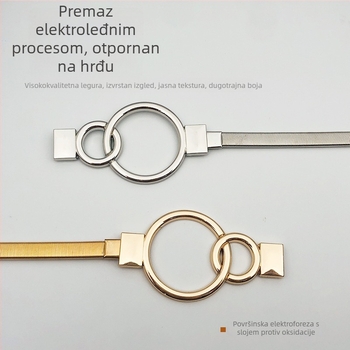 Metalni pojas za zavjese sa opružnim mehanizmom - skandinavski stil, jednostavan dizajn, prilagodljiv