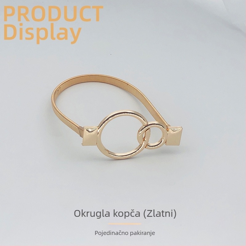 Metalni pojas za zavjese sa opružnim mehanizmom - skandinavski stil, jednostavan dizajn, prilagodljiv