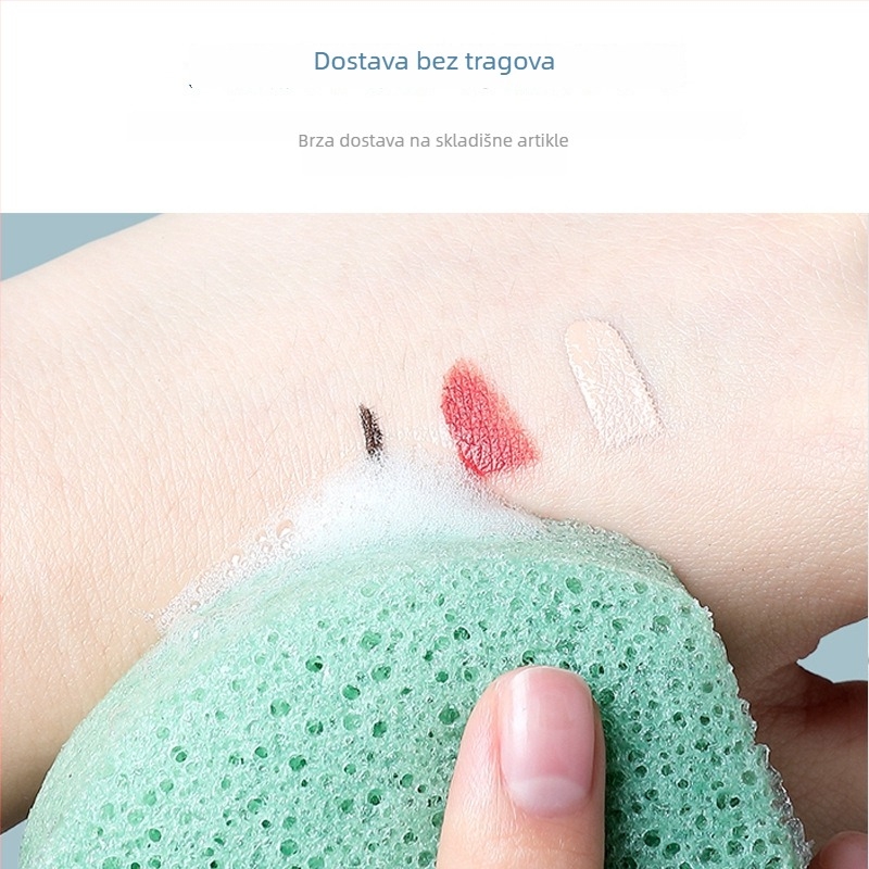 Daiso konjak spužva za čišćenje lica – prirodni konjak, eksfolirajući učinak