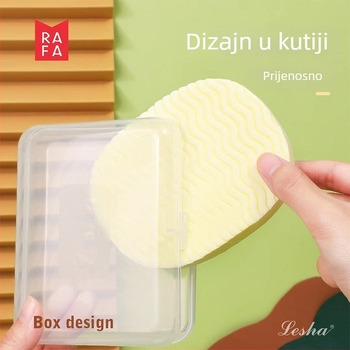 Konjac spužva za čišćenje lica s masiranjem bisera, u kutiji — pjenasto čišćenje, materijal PVA, 240 kom.