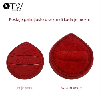 otw Puder-puf dvostruke uporabe (suho i mokro nanošenje), spužvasti materijal, kapljastog oblika